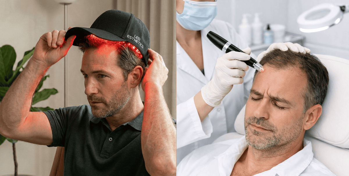 Red Light Therapy vs. Microneedling for Hair Growth