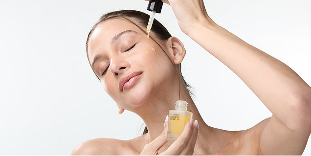 Remove devices and <br> apply serum to finish
