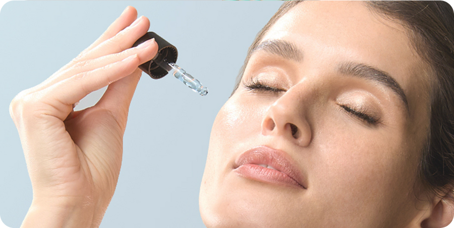Cleanse skin and apply <br> serum properly