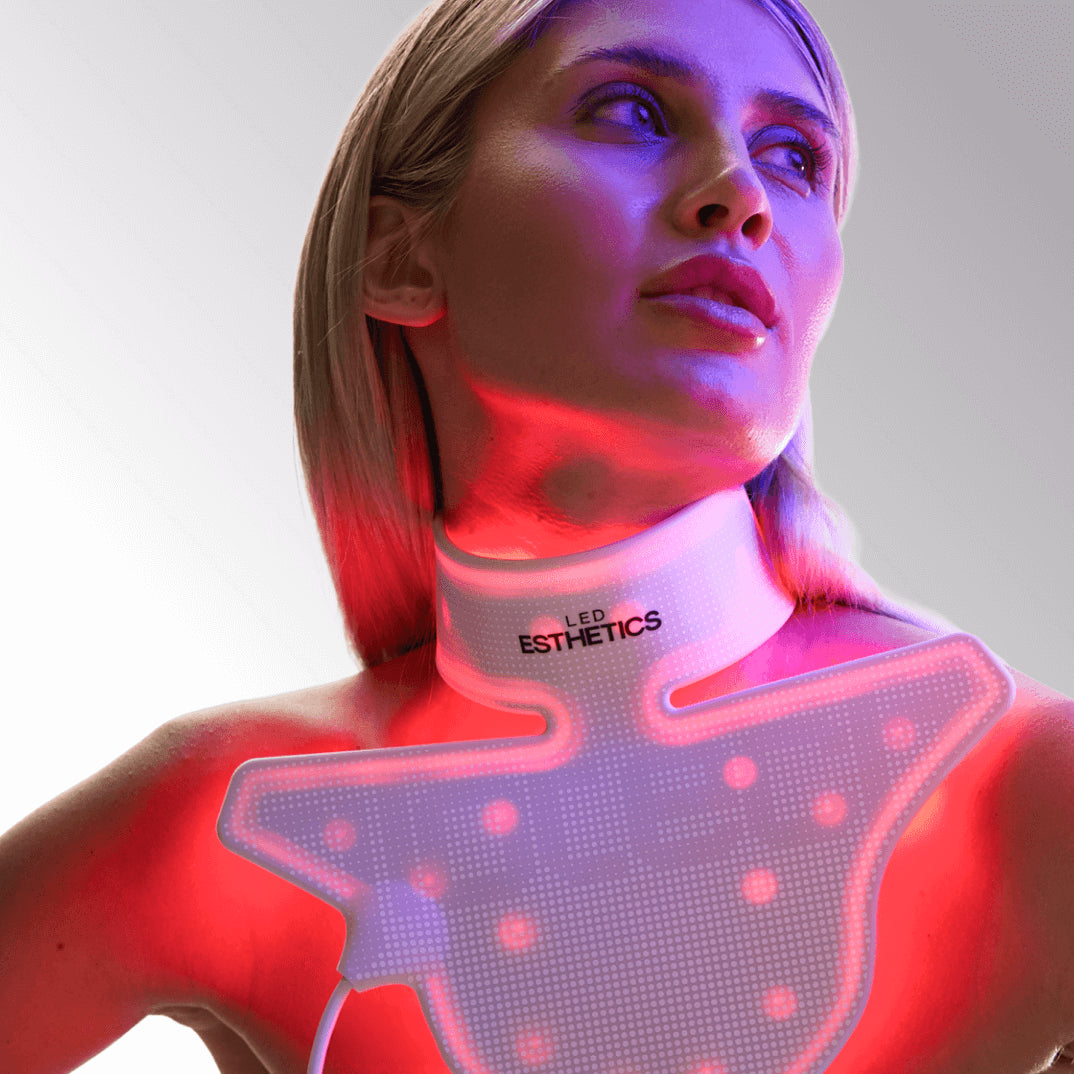 Glotech™ Collar Red Light Therapy for Neck & Chest – LED Esthetics
